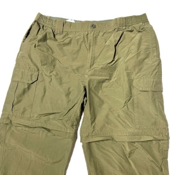 Olive green hiking pants zip off to shorts size XL 32L Columbia - Picture 7 of 12